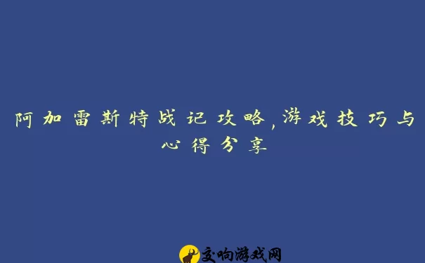 阿加雷斯特战记攻略,游戏技巧与心得分享