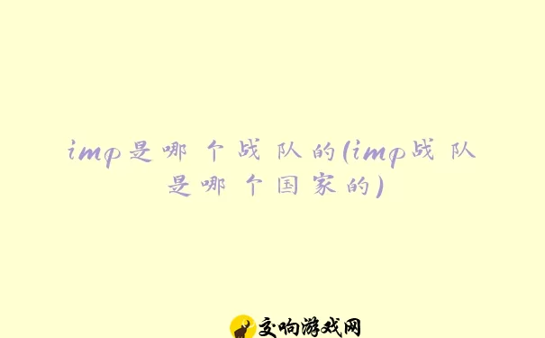 imp是哪个战队的(imp战队是哪个国家的)