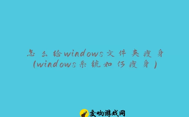 怎么给windows文件夹瘦身(windows系统如何瘦身)