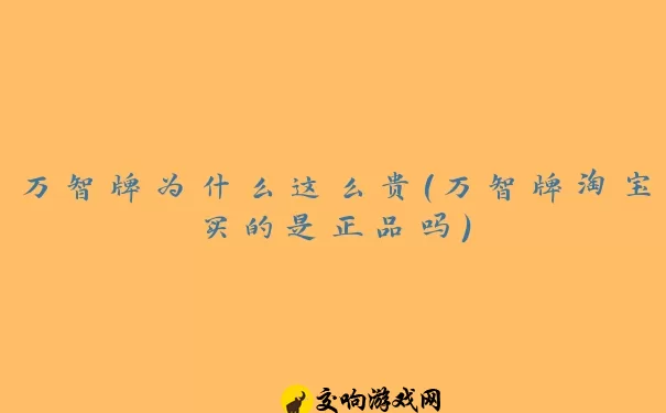 万智牌为什么这么贵(万智牌淘宝买的是正品吗)