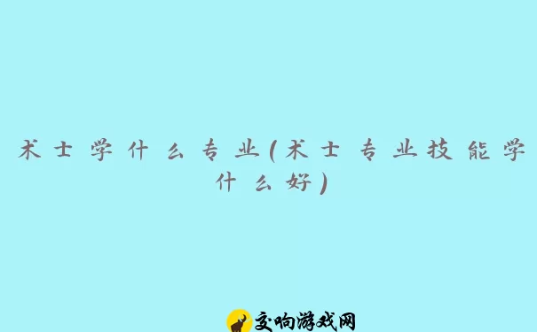 术士学什么专业(术士专业技能学什么好)