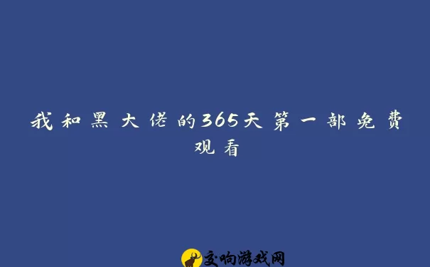 我和黑大佬的365天第一部免费观看