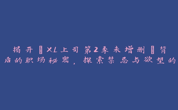 揭开“XL上司第2季未增删”背后的职场秘密，探索禁忌与欲望的碰撞